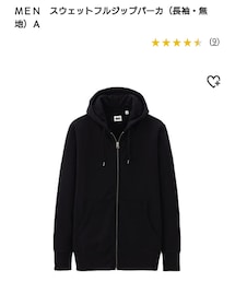 UNIQLO | スウェットフルジップパーカ（長袖・無地）(パーカー)