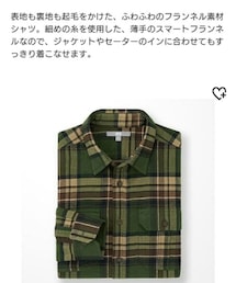 UNIQLO | フランネルチェックシャツ（レギュラーカラー・長袖）(シャツ/ブラウス)