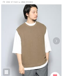 SENSE OF PLACE by URBAN RESEARCH | ニットベスト(ベスト)