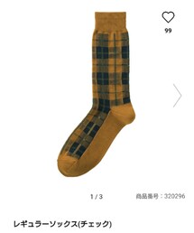 GU | レギュラーソックス(チェック)(ソックス/靴下)