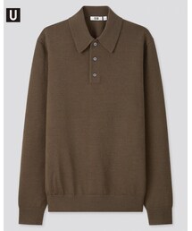 UNIQLO | メリノブレンドポロセーター（長袖）(ポロシャツ)