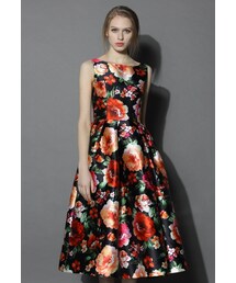 Exotic Amorous Floral Prom Dress(ワンピース)