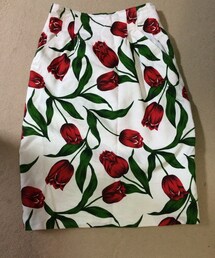 古着 チューリップ柄(スカート)