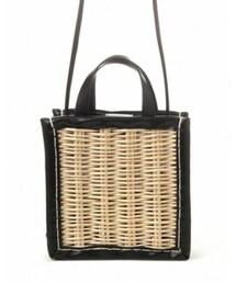 studio CLIP | 2WAY スクエアトートバッグ(かごバッグ)