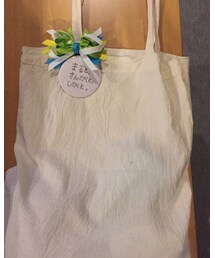 無印良品 | 缶バッチと、雑貨屋で買ったリボン( ´ ▽ ` )♡(トートバッグ)