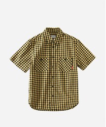 COVERNAT | S/S GINGHAM CHECK 2PK SHIRTS YELLOW(シャツ/ブラウス)