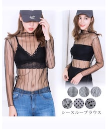 Import & Select | 楽天で『シースルーブラウス』で検索🔍🖤(シャツ/ブラウス)