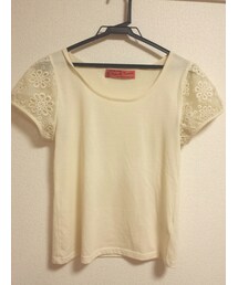 NICE CLAUP | 袖レースTシャツ(トップス)