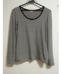 no brand | ボーダーカットソー(トップス)