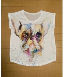 no brand | フレンチブルドッグT(Tシャツ/カットソー)