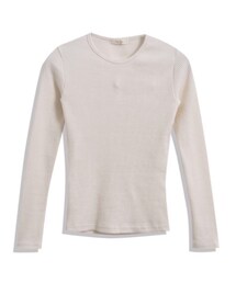 QUEEN SHOP | 羅紋合身圓領上衣 (トップス)