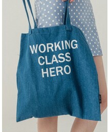 QUEEN SHOP | WORKING英文字牛仔布包(バッグ)