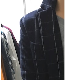 no brand | ウインドウペンチェスターコート(チェスターコート)