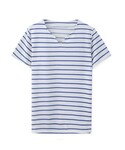 V-NECK  BLUE ボーダTシャツ(T恤)