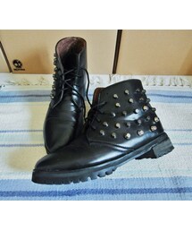 ZALORA | 鉚釘黑短靴(ブーツ)
