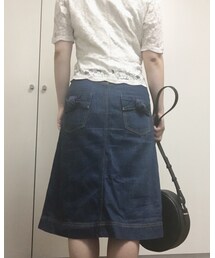 うしろ🎀 | デニムスカート