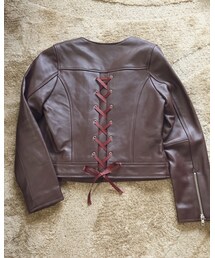 うしろ🐰 | ライダースジャケット