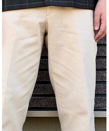 GU | チノワイドテーパードイージーアンクルパンツ（NATURAL）（サイズ: M）(チノパンツ)