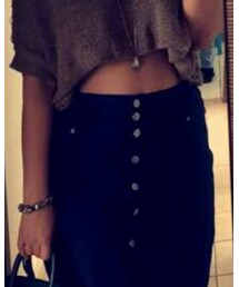 brechó | デニムスカート