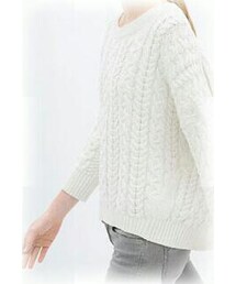 ZARA | コットンケーブルニットセーター(ニット/セーター)