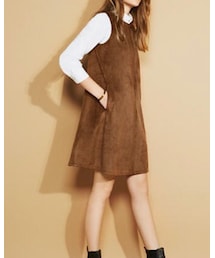 UNIQLO | スエードタッチノースリーブワンピース(ワンピース)