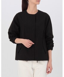 無印良品 | 綿混撥水ブルゾン(ノーカラージャケット)