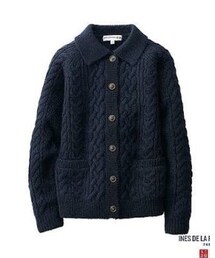 UNIQLO | イネス×UNIQLO ローゲージケーブルカーディガン(カーディガン/ボレロ)