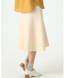 無印良品 | ウール混ダブルフェイスフレアースカート(スカート)