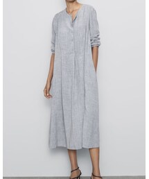 ZARA | ボタン付きワンピース(ワンピース/ドレス)