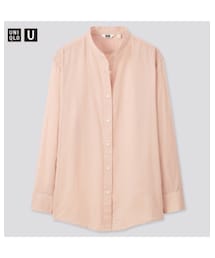 UNIQLO | シアーバンドカラーシャツ(シャツ/ブラウス)