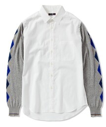 CASH CA | CASH CAニット袖のシャツ(シャツ/ブラウス)