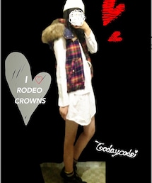 Rodeo Crowns | ロデオダウンベスト✧˖°  (横から)(ダウンベスト)