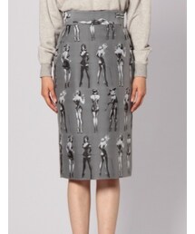 G.V.G.V. | WOMEN'S JACQUARD FITTED SKIRT(スカート)