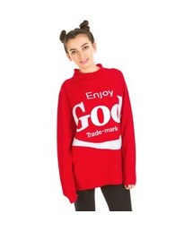 JEREMY SCOTT | Enjoy God knit(ニット/セーター)