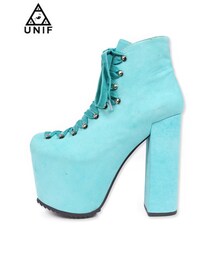 UNIF | 厚底レースアップハイヒールブーツ(ブーツ)