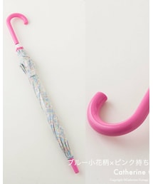 Catherine Cottage | オリジナル小花柄プリント傘ピンク  TK6050(長傘)