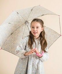 Catherine Cottage | 透明窓付き キッズ小花柄傘(長傘)