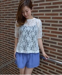 BED&BREAKFAST | BED&BREAKFAST
COLOR:WHITE SIZE:S・U PRICE:11.500(+TAX)(SOFT LACE TEE)(Tシャツ/カットソー)
