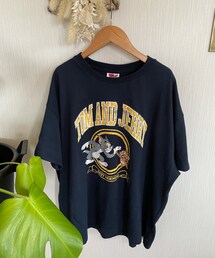 present | トムとジェリーとロゴがusedっぽくプリントされててかわいん♡(Tシャツ/カットソー)
