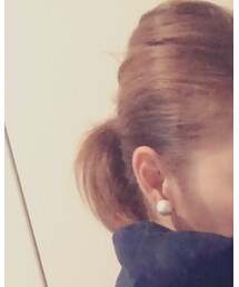 ハンドメイドでコットンパール | ピアス（両耳用）