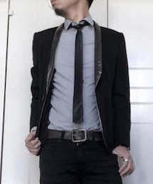 COMME des GARCONS NOIR | ビニールラペルドジャケット(テーラードジャケット)