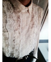 ノースリーブレースブラウス(シャツ/ブラウス)