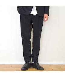 Honor gathering |  smooth wool dressy poplin tuck pants(スラックス)