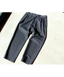Honor gathering | 2tuck semi wide slacks(スラックス)