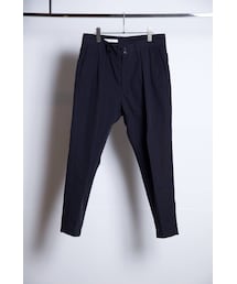 Honor gathering | crispy nylon narrow tapered slacks(スラックス)