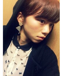 ZARA | 馬柄ブラウス(シャツ/ブラウス)