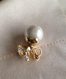 FREE'S SHOP | コットンパール／ビジュー イヤーカフ(イヤリング)