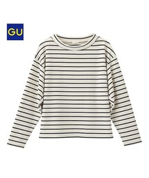 GU | ボーダーハイネックプルオーバー(Tシャツ/カットソー)