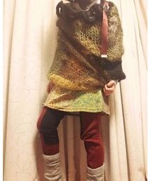 DEPT | スカートをポンチョ風に(パンツ)