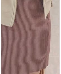 LIPSERVICE | ハートネックリブニットsetup ¥8,300💕(ワンピース/ドレス)